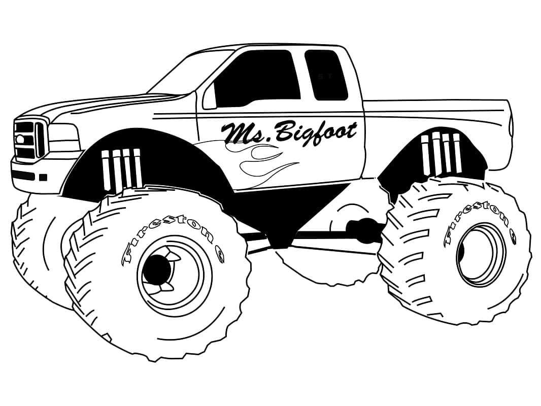 Monster Truck (5) fargelegging