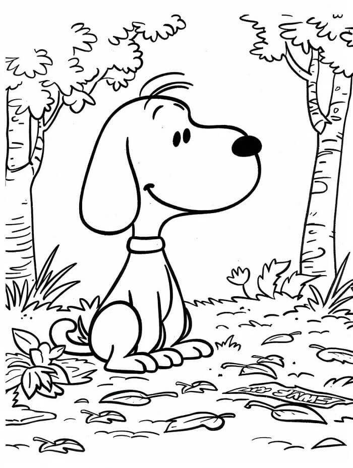 Morsom Snoopy fargelegging