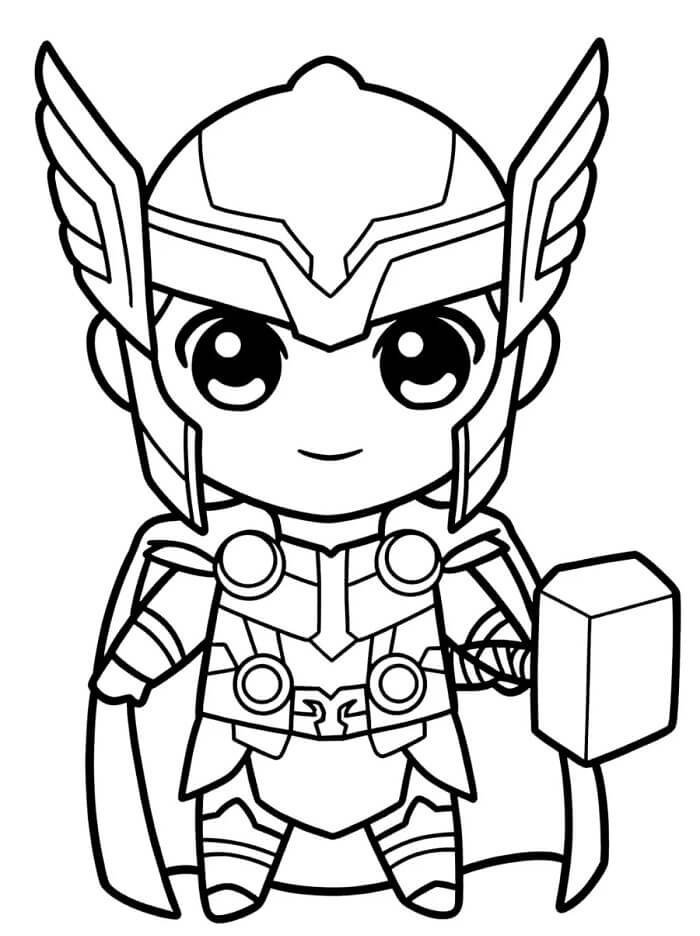 Nydelig Thor fargelegging