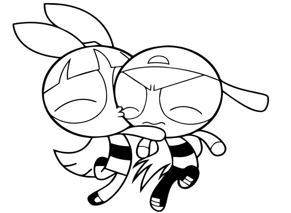 Powerpuffjentene (1) fargelegging