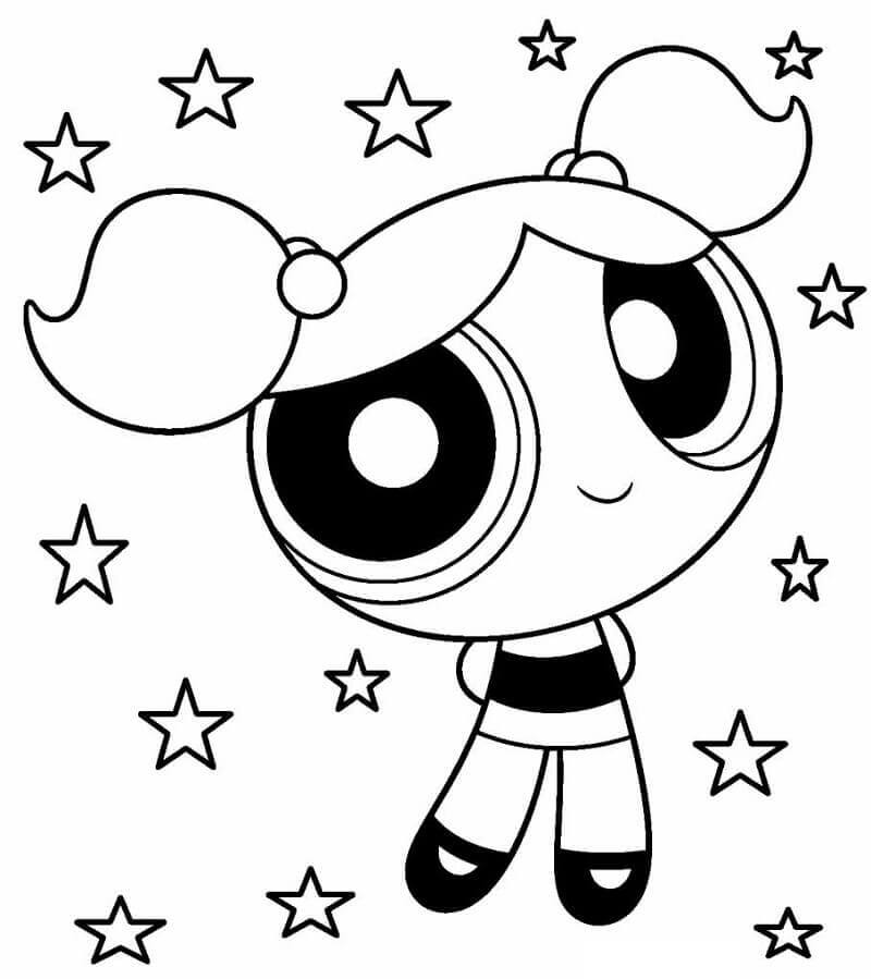 Powerpuffjentene (23) fargelegging