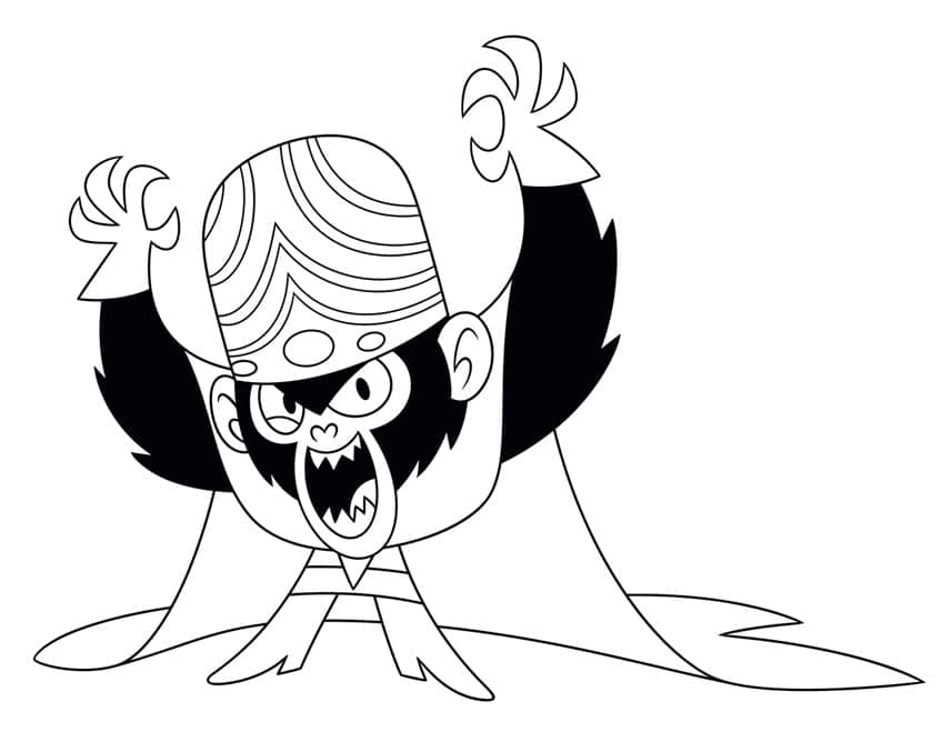 Powerpuffjentene (4) fargelegging
