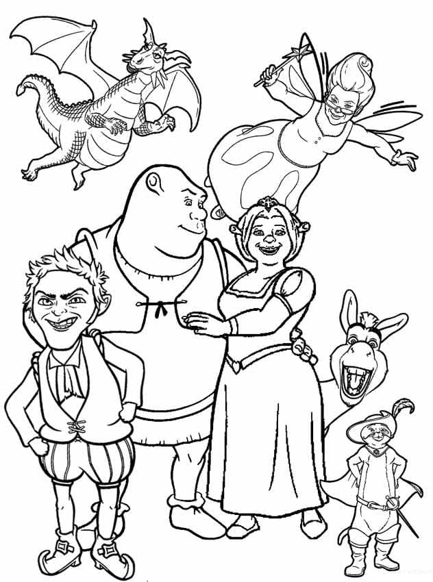 Shrek (2) fargelegging