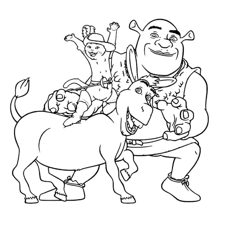 Shrek (25) fargelegging