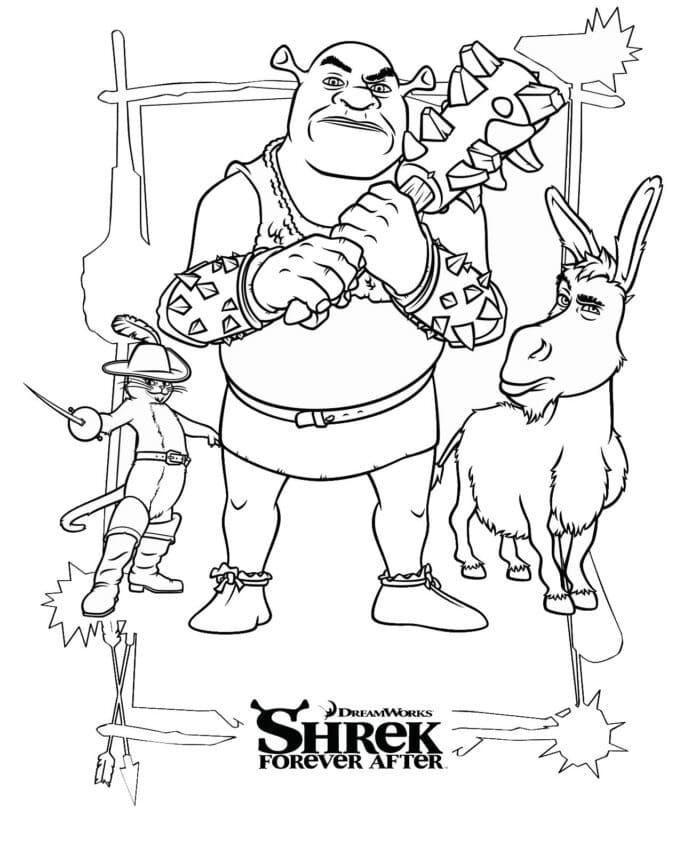 Shrek (3) fargelegging
