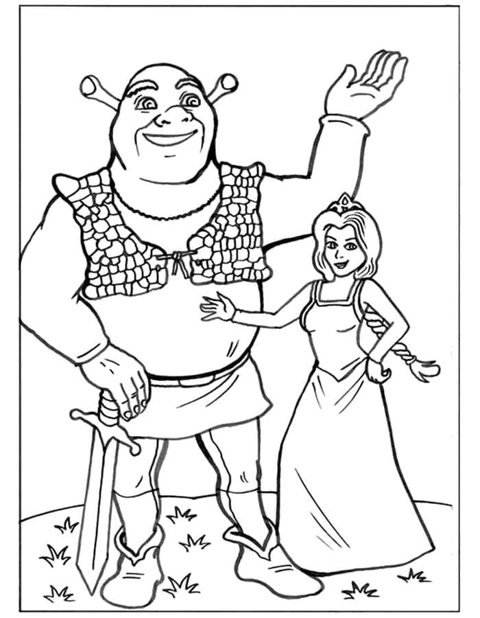 Shrek fargelegging