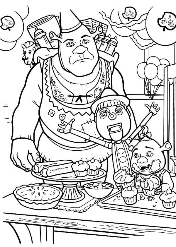 Shrek (35) fargelegging