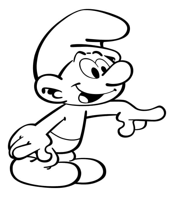 Smurfene (11) fargelegging