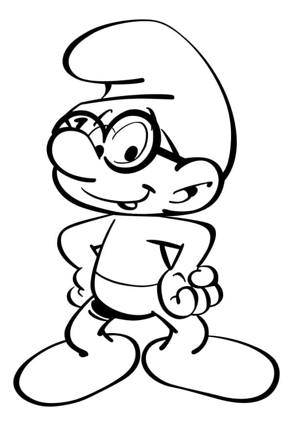 Smurfene (17) fargelegging