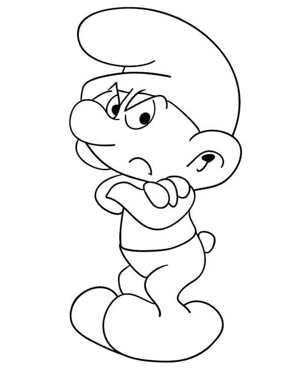 Smurfene (2) fargelegging