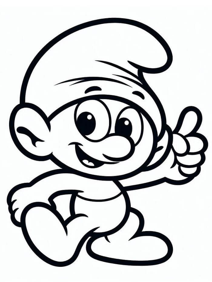 Smurfene (23) fargelegging