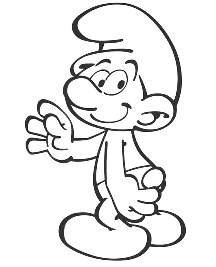 Smurfene (5) fargelegging
