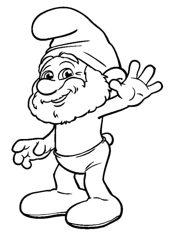 Smurfene (6) fargelegging