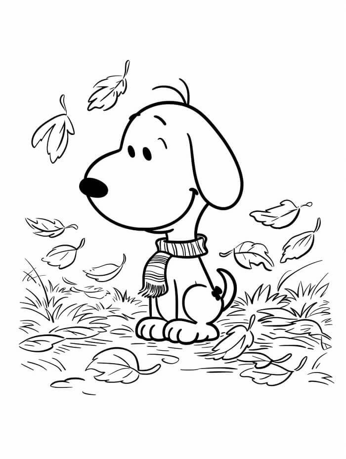 Snoopy-bilde fargelegging