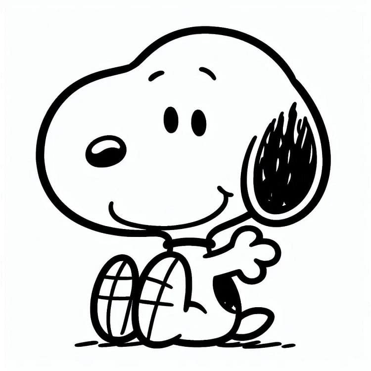 Snoopy for barn fargelegging
