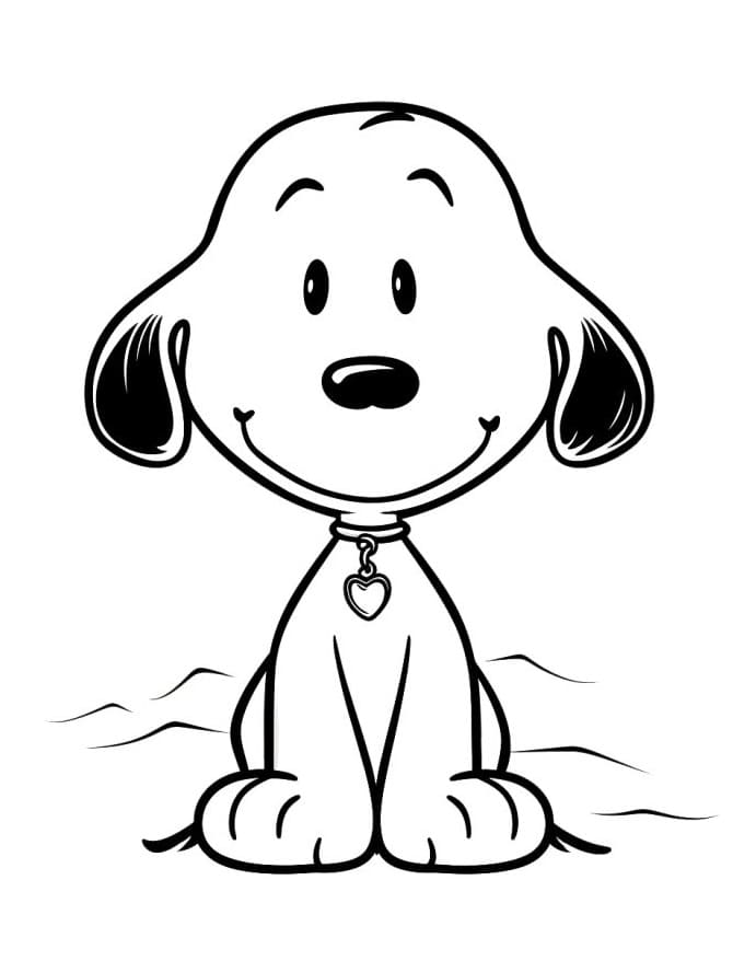 Snoopy utskrivbar fargelegging