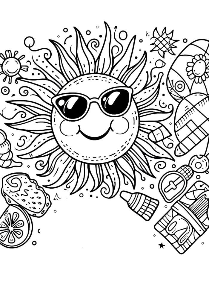 Sommer (12) fargelegging