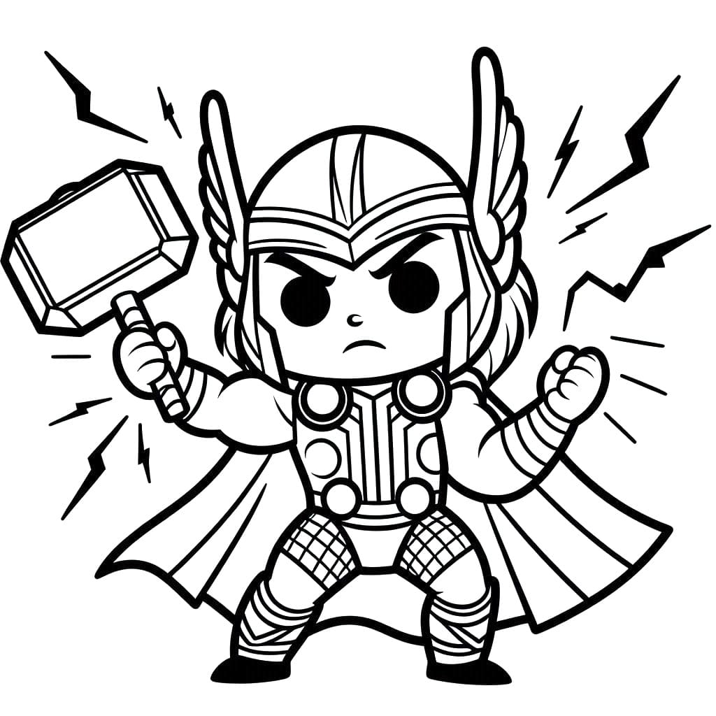 Søt Thor fargelegging