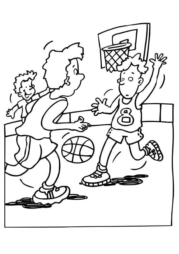 Spill basketball fargelegging