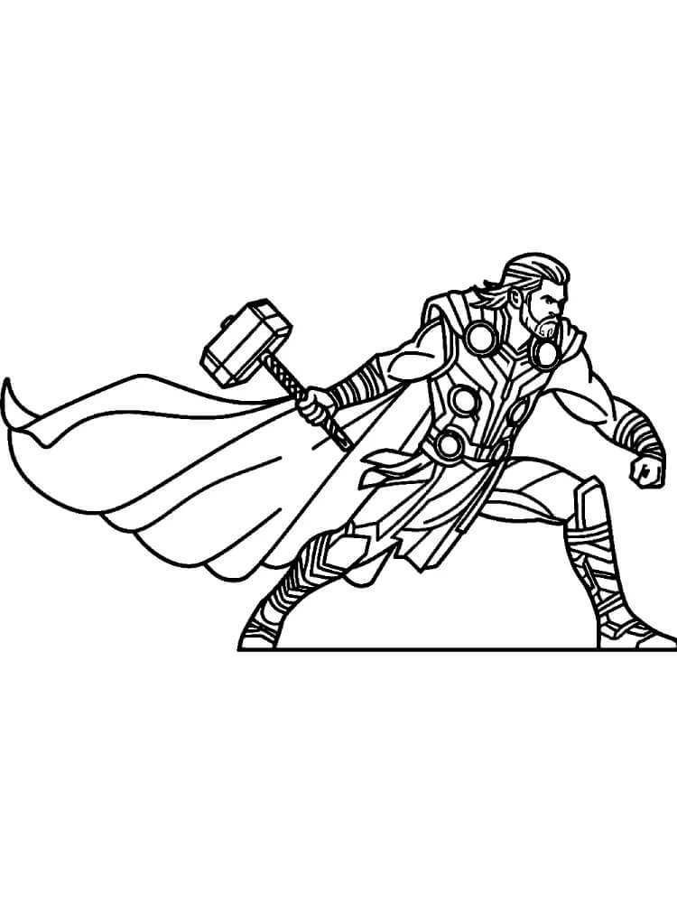 Thor gratis bilde fargelegging