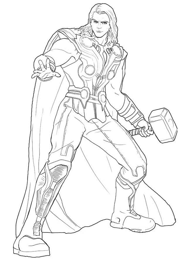 Thor i Marvel fargelegging