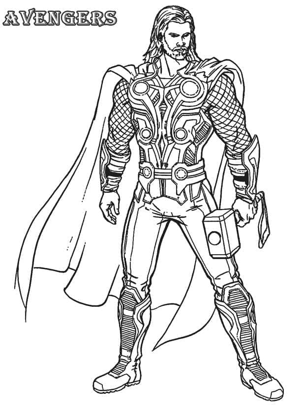 Thor Marvel fargelegging