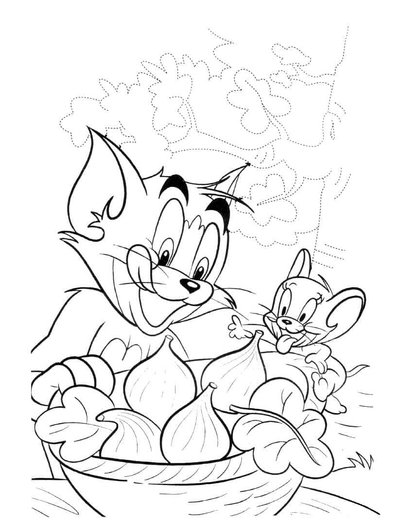 Tom og Jerry (11) fargelegging
