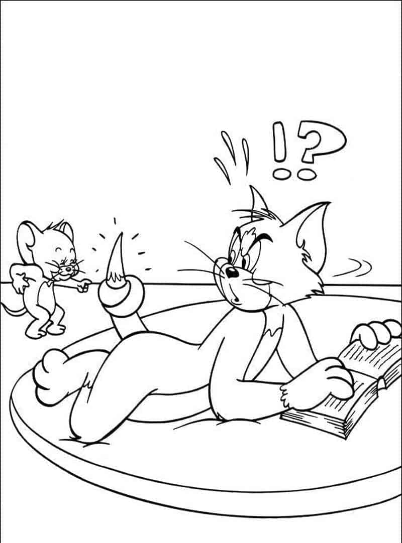 Tom og Jerry (12) fargelegging