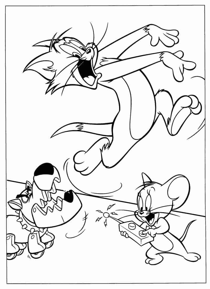Tom og Jerry (13) fargelegging