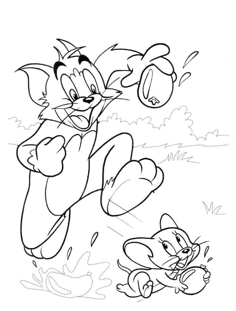 Tom og Jerry (15) fargelegging