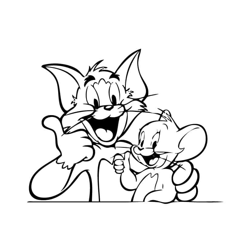 Tom og Jerry (17) fargelegging