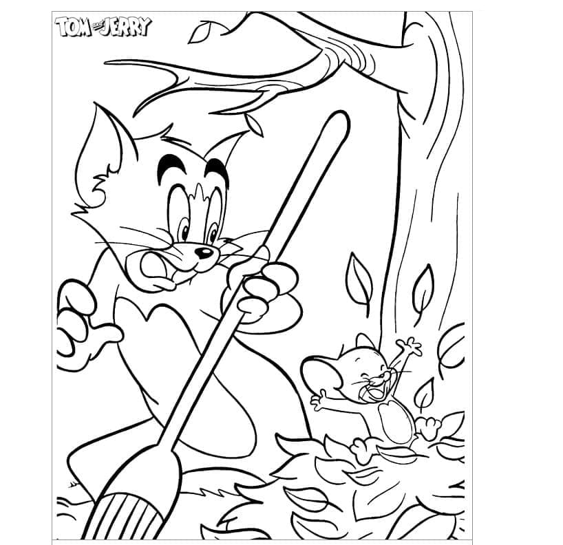 Tom og Jerry (2) fargelegging