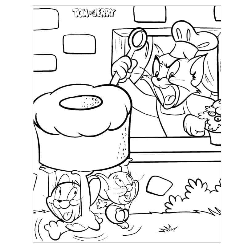 Tom og Jerry (20) fargelegging