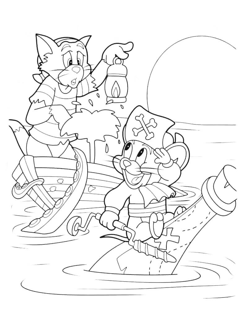 Tom og Jerry (23) fargelegging