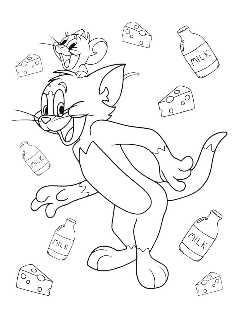 Tom og Jerry (28) fargelegging