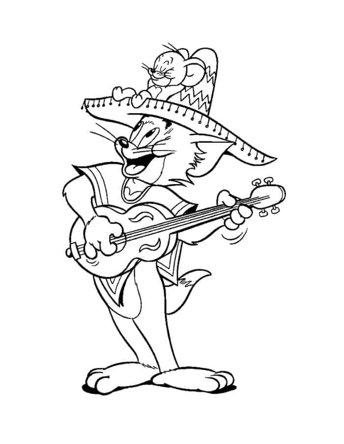 Tom og Jerry (30) fargelegging