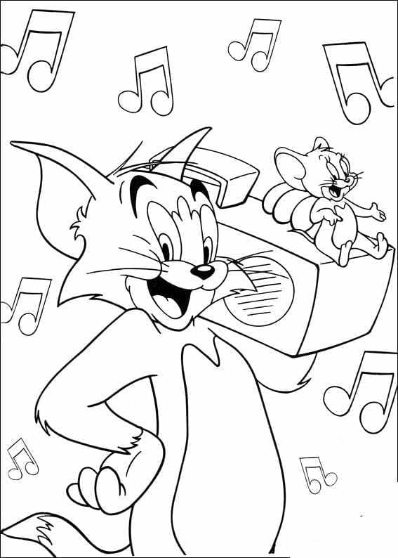 Tom og Jerry (33) fargelegging