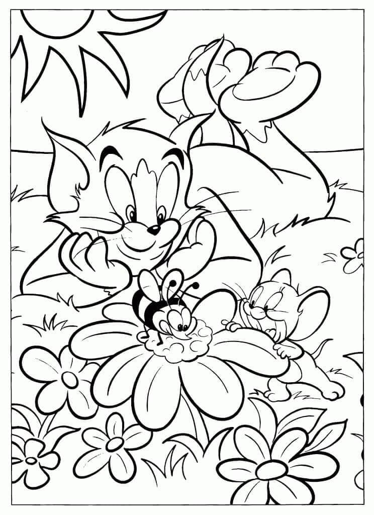 Tom og Jerry (35) fargelegging