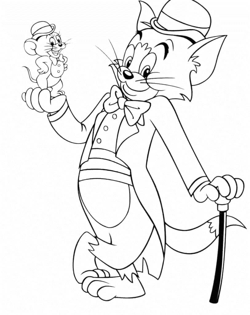 Tom og Jerry (36) fargelegging