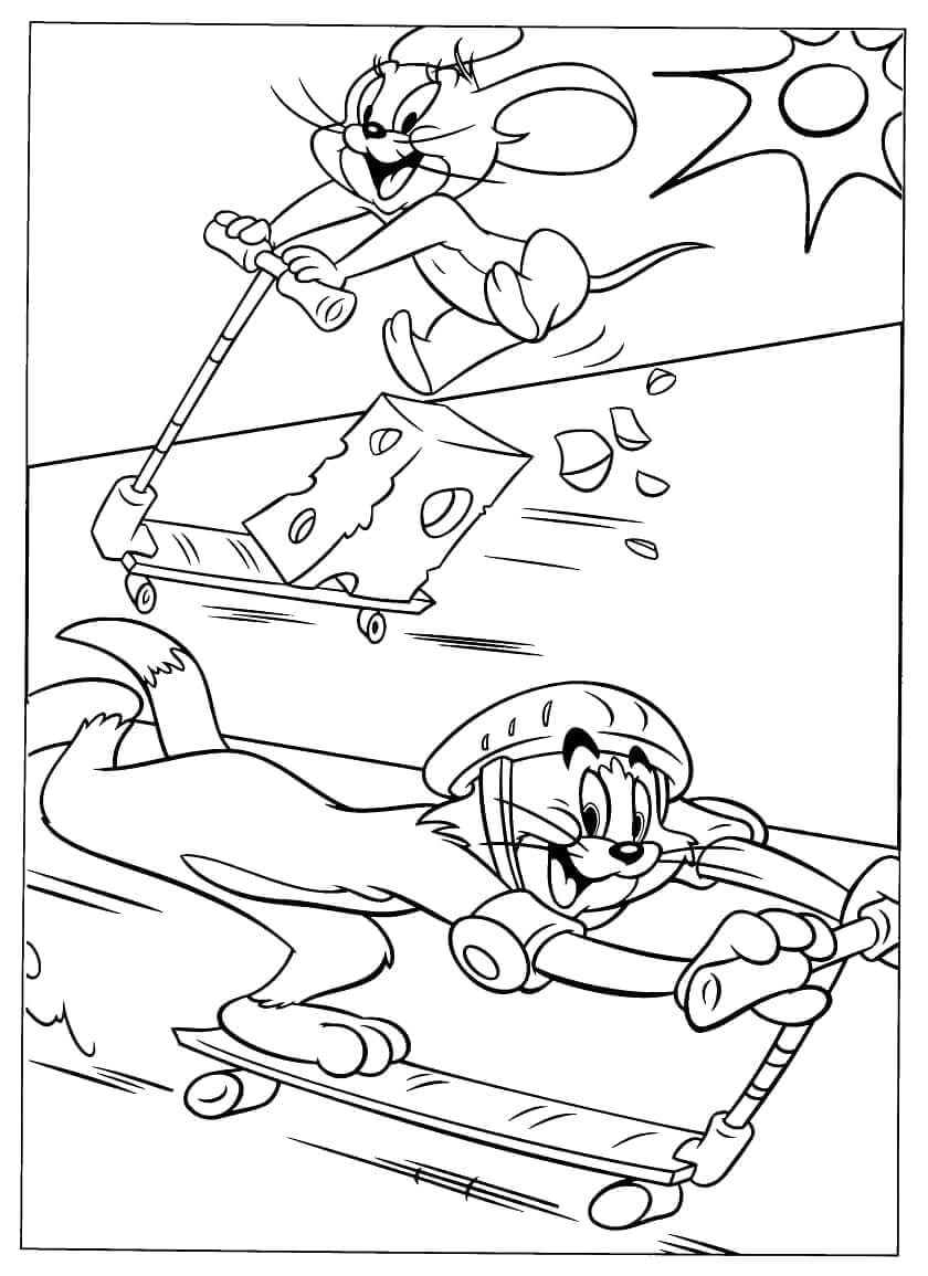 Tom og Jerry (38) fargelegging