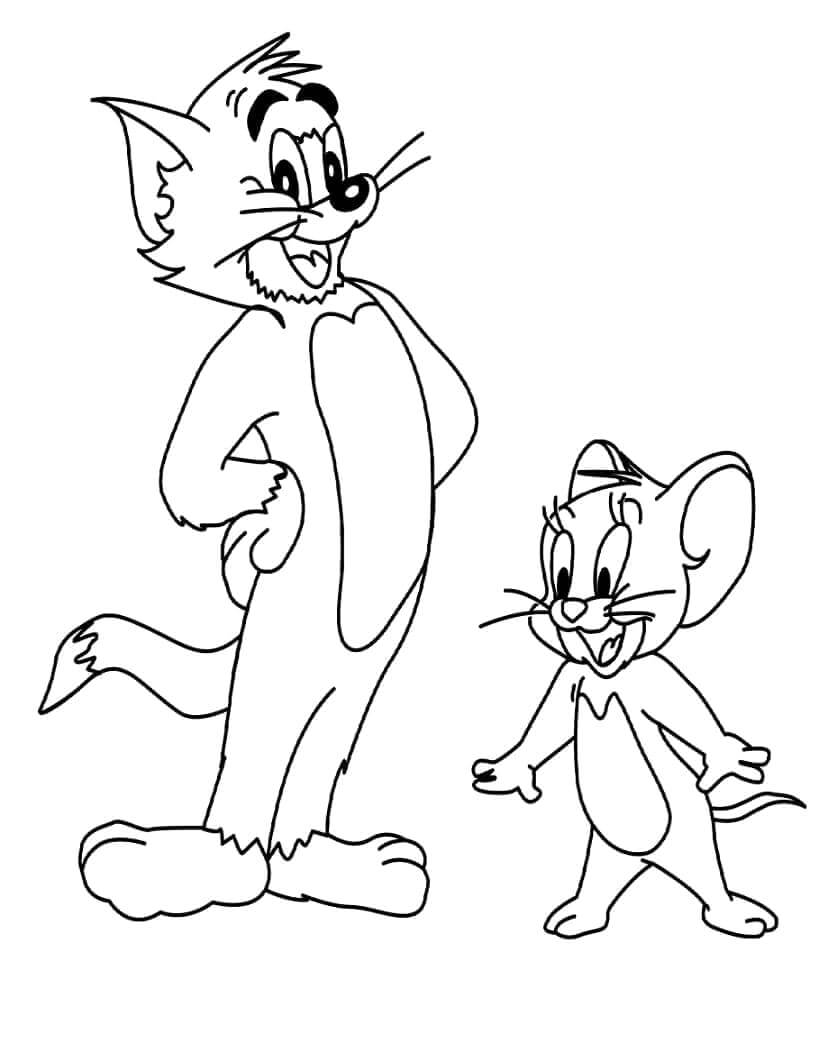Tom og Jerry (39) fargelegging