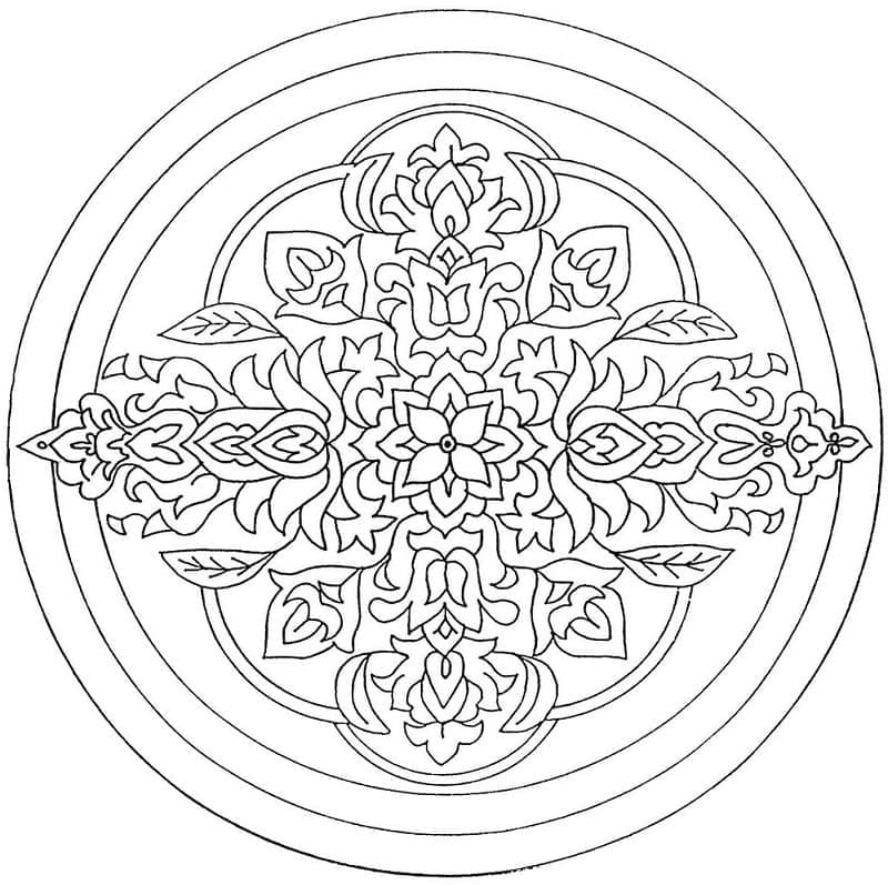Utskrivbar mandala fargelegging