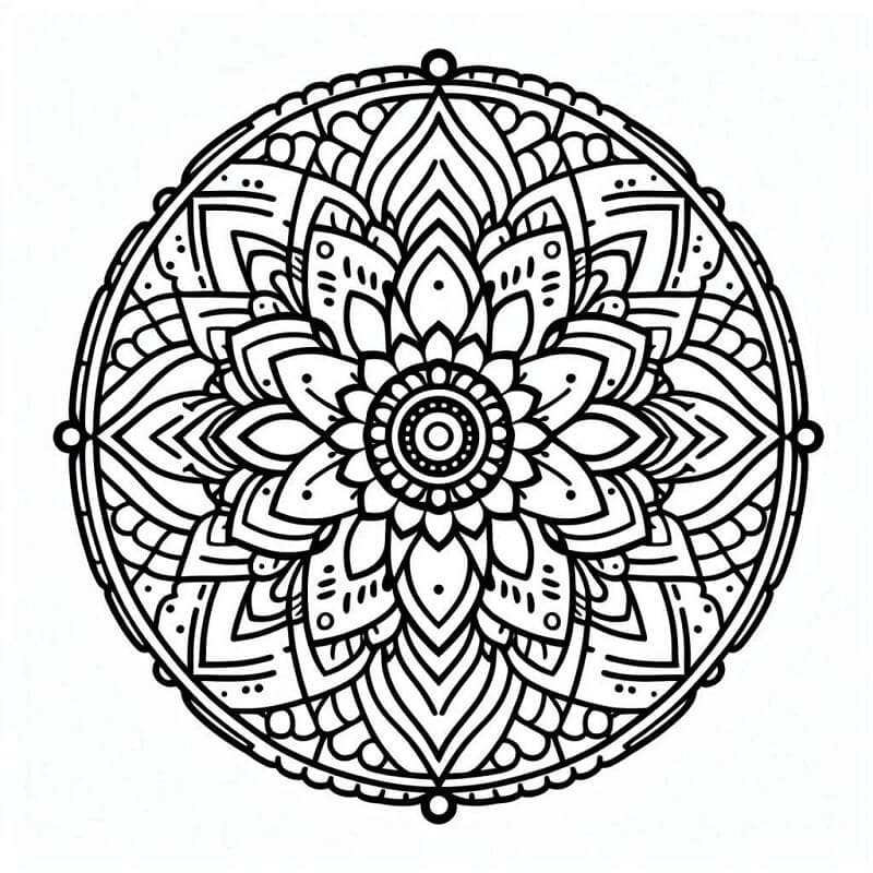 Mandala Fargelegging