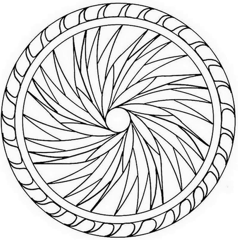 Vakker mandala fargelegging