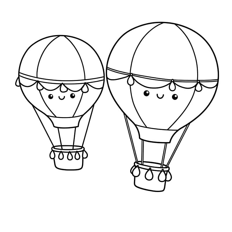 Varmluftsballong fargelegging