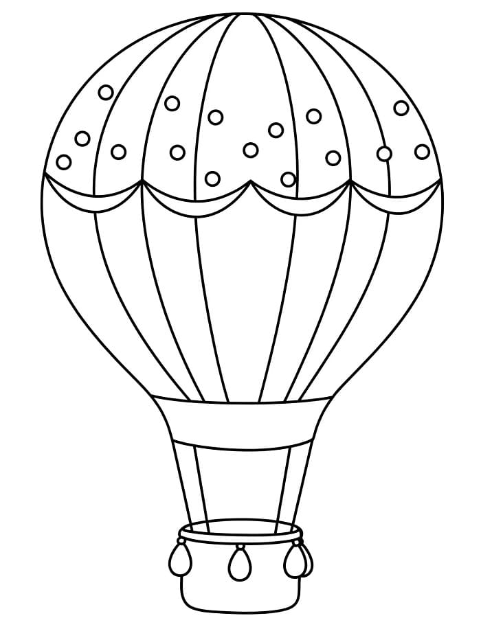 Varmluftsballong (6) fargelegging