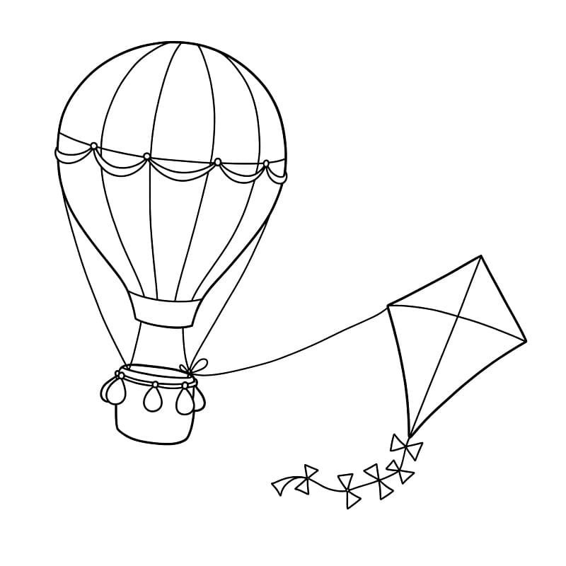 Varmluftsballong (9) fargelegging