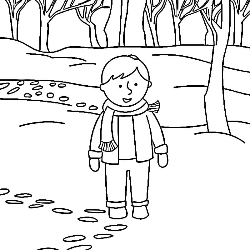 Vinter (10) fargelegging