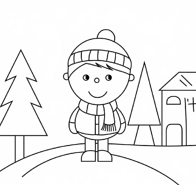 Vinter (18) fargelegging