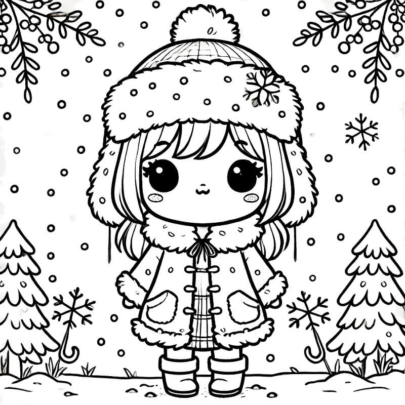 Vinter (30) fargelegging